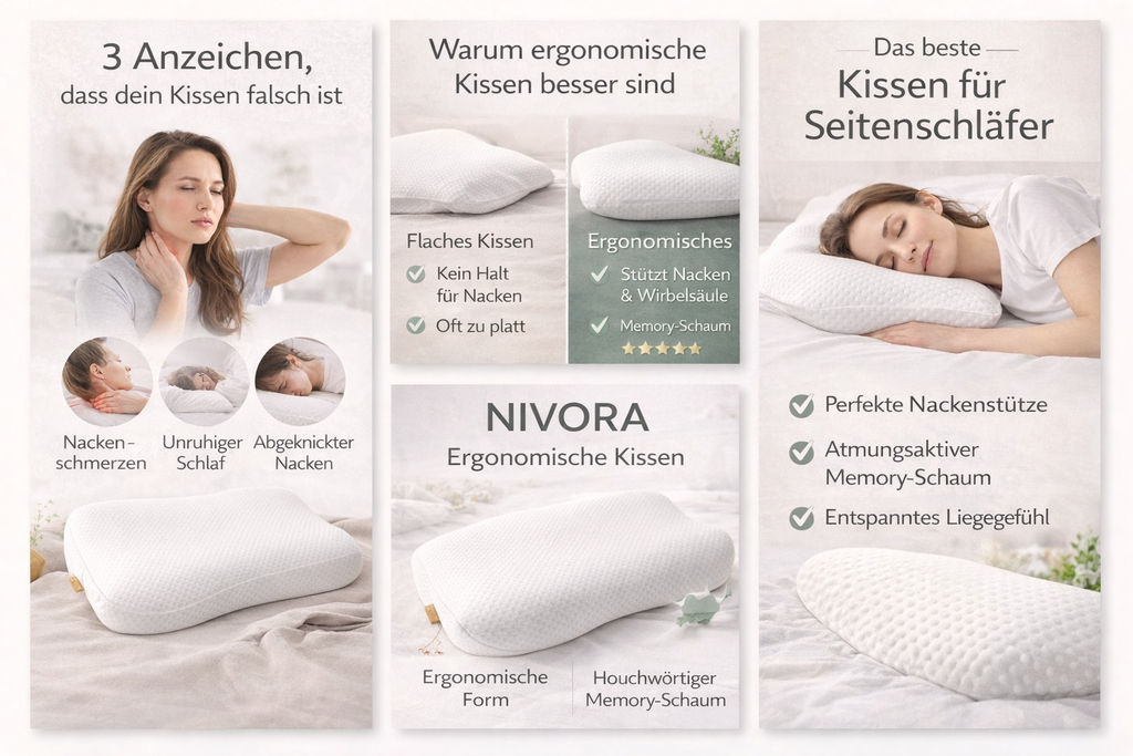 Nivora ErgoSleep – Ergonomisches Premium-Kissen