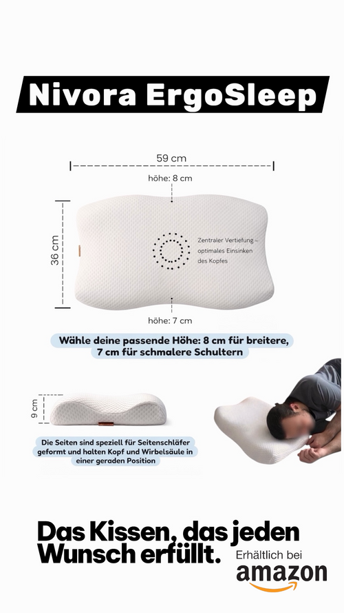 Nivora ErgoSleep – Ergonomisches Premium-Kissen