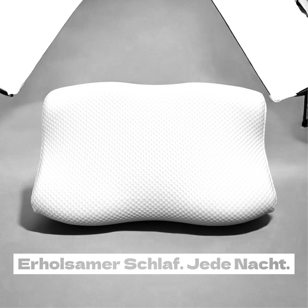 Ergonomic pillow for side and back sleepers