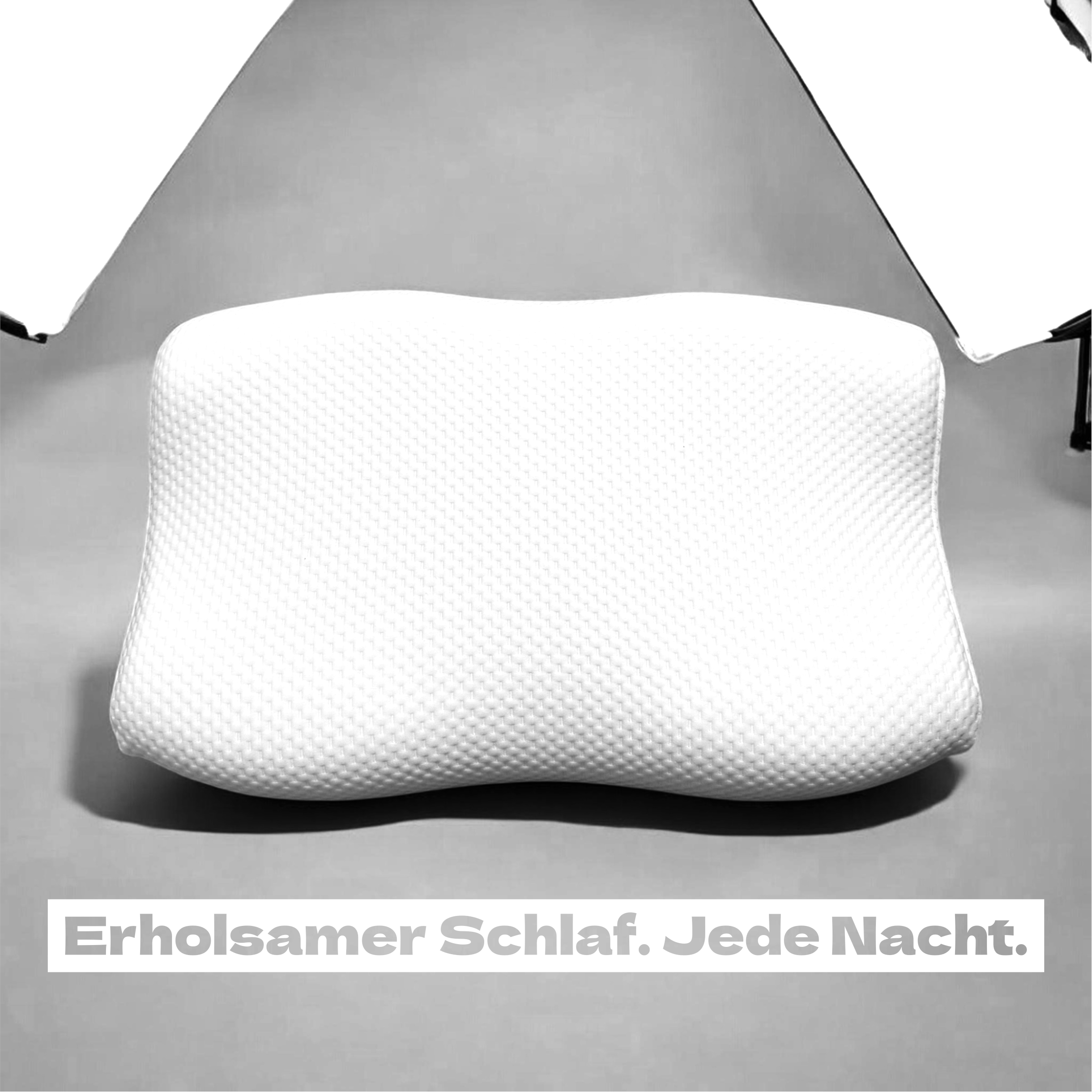 Ergonomic pillow for side and back sleepers