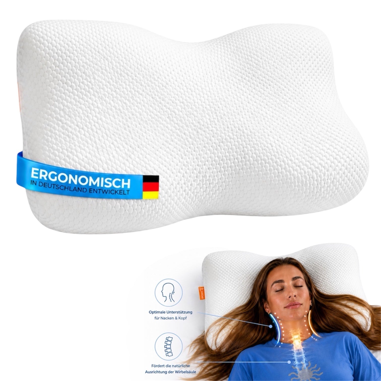 Nivora ErgoSleep – Ergonomisches Premium-Kissen