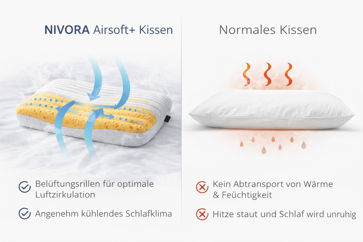 Nivora Airsoft+ – Für traumhaften Schlafkomfort